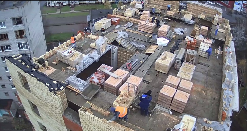 07.11.2017: Устройство стен 10-го этажа