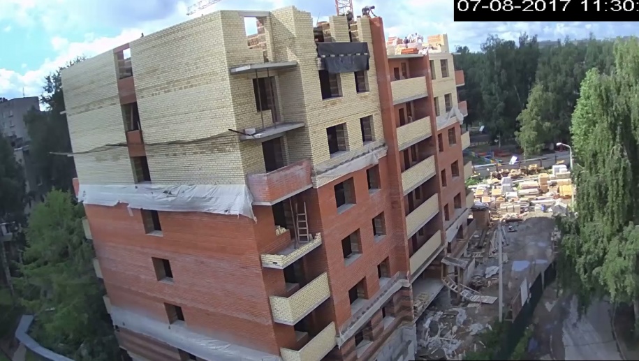 07.08.2017: Устройство наружных стен 7-го этажа