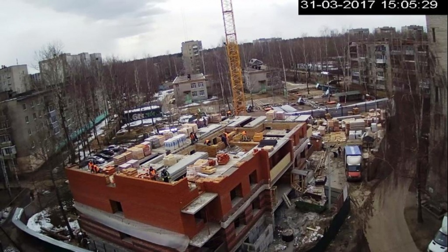 31.03.2017: Начинаем монтаж внешних стен 3-го этажа