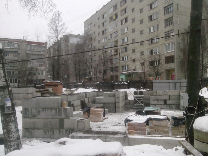 18.11.2016 Выполнен монтаж ФБС в осях 1-3 А-К