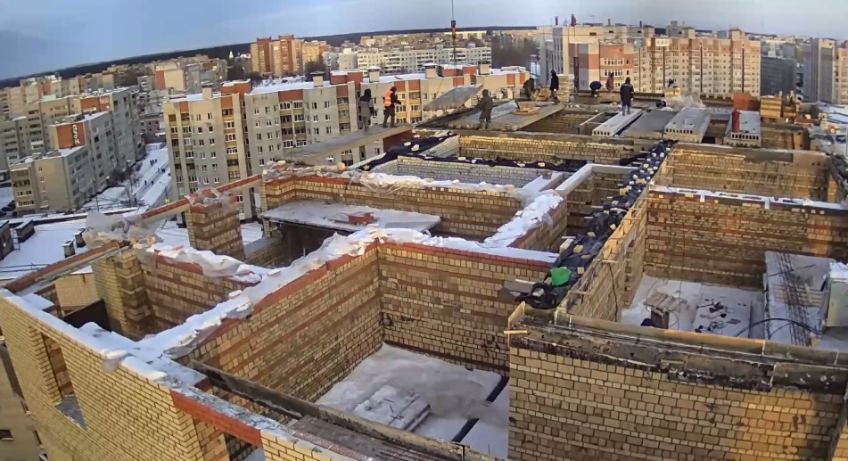 25.01.2018: Монтаж перекрытий 12-го этажа