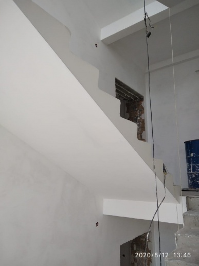 12.08.2020 Подготовлены стены под покраску. 1-2 секция.