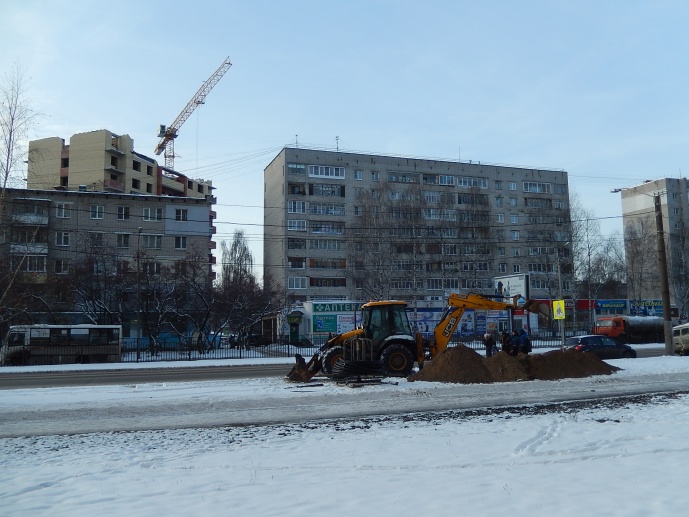 29.11.2017: Работы по присоединению к сети газоснабжения