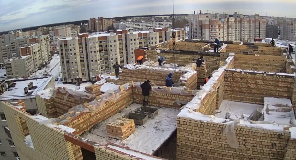 19.01.2018: Завершение подготовки для устройства монолитного пояса 12-го этажа