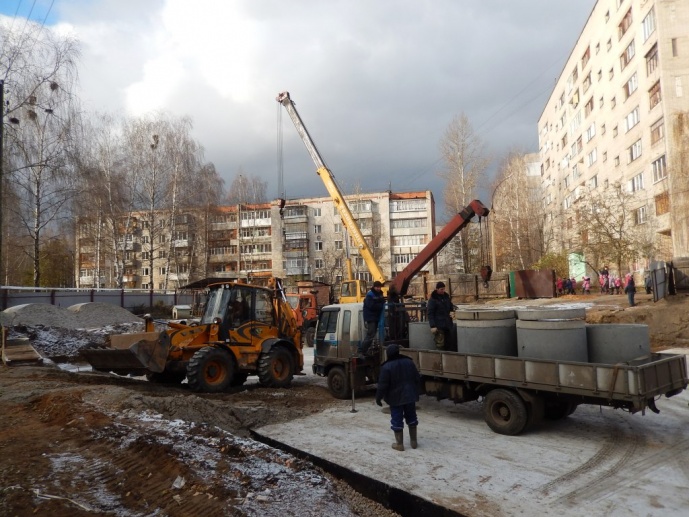 02.11.2016 Работы по устройству дренажной системы отвода грунтовых вод от фундамента