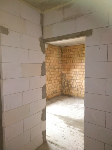 05.08.2019 Завершили возведение внутренних стен и перегородок во втором подъезде на третьем этаже