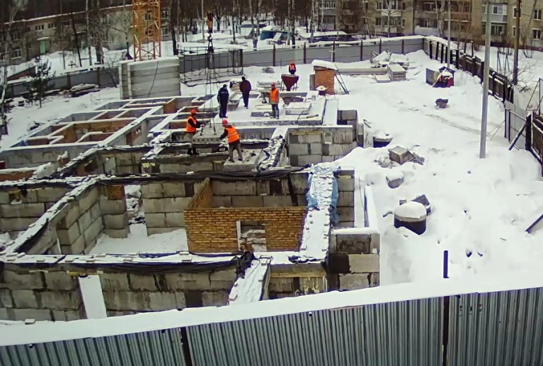 19.01.2017 Монтаж ПК 21-12 в осях 7-8 Г-Е