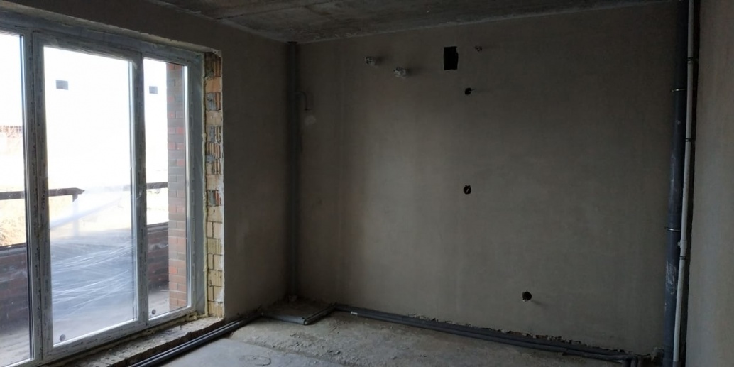 23.04.2020 секция 2 - витражное окно ПВХ. Пол - система отопления.