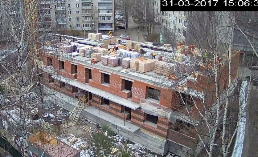 31.03.2017: Завершение работ по возведению 2-го этажа