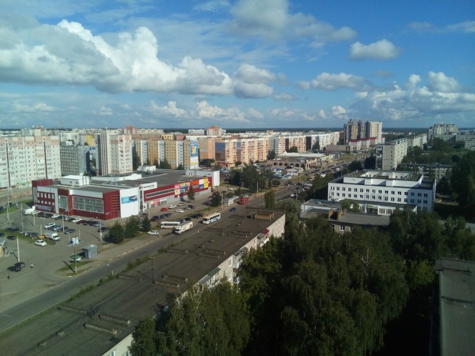 Вид с 12-го этажа на пр-т Машиностроителей