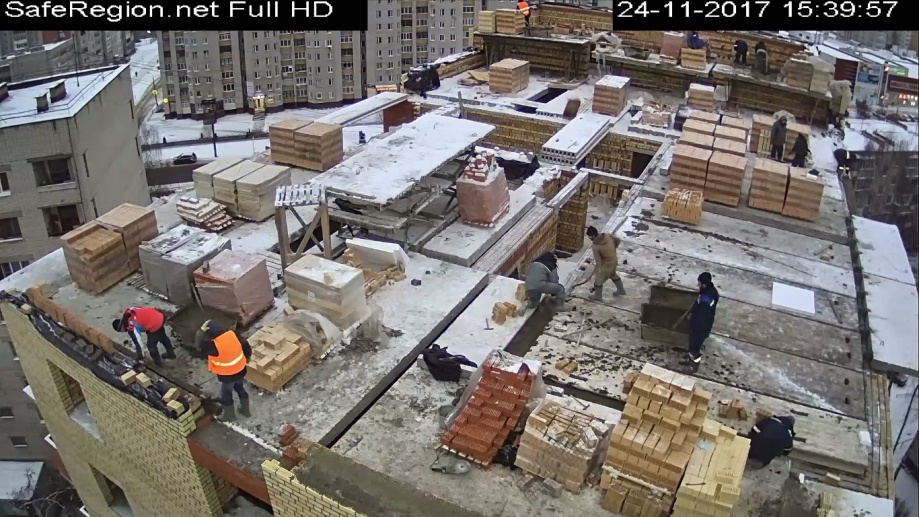 24.11.2017: Устройство наружных стен 11-го этажа