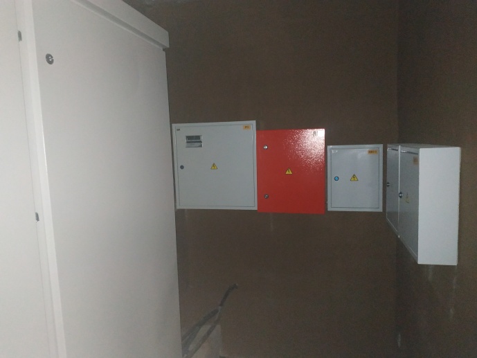 10.12.2019 установлено оборудование в электрощитовой.