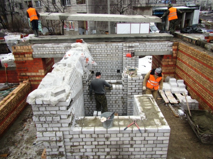 03.03.2017 Устройство стен лифтовых шахт