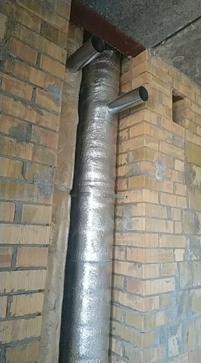 27.01.2020 закончен монтаж систем дымоходов и воздуховодов.