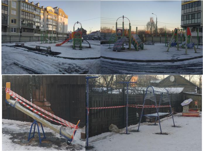 15.12.2020 установлены малые архитектурные формы во дворе дома.