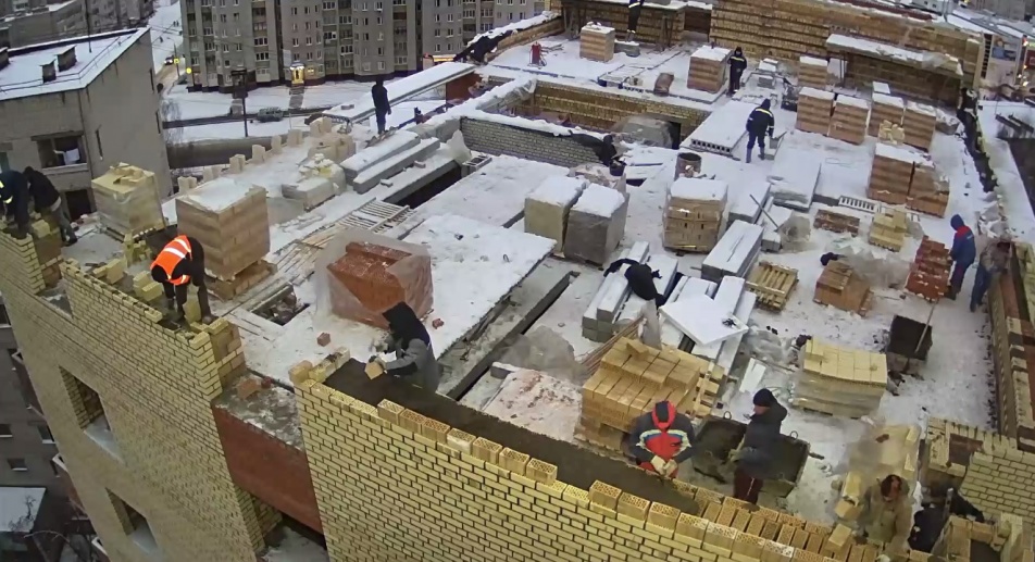 29.11.2017: Устройство стен 11-го этажа